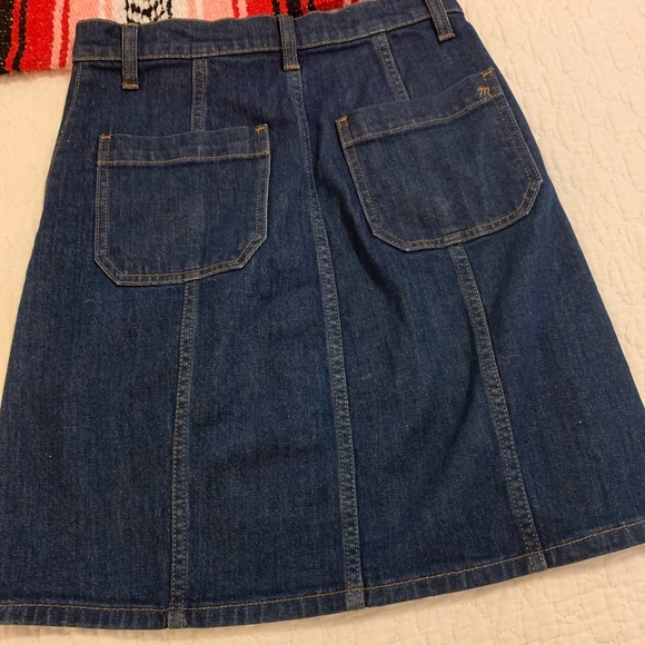 Madewell Button Front Denim Mini Skirt - Picture 5 of 6
